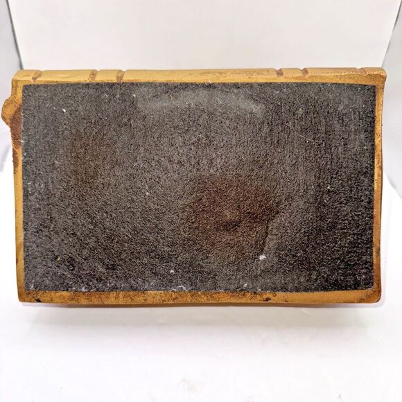 Vintage 1970s Homco Praying Hands Hand of God on Bible Gold - Picture 8 of 8